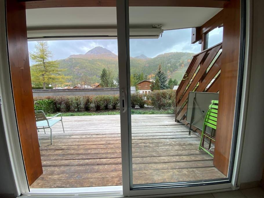 Appartement 4 Pers Grande Terrasse Vue Pistes Ski Saint-Chaffrey Exterior foto
