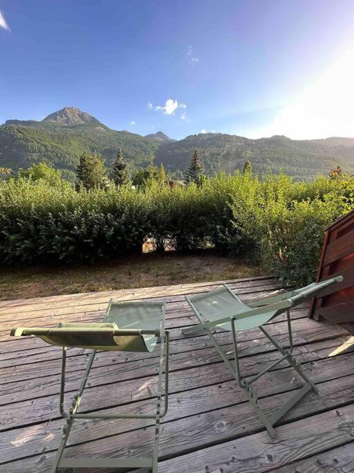 Appartement 4 Pers Grande Terrasse Vue Pistes Ski Saint-Chaffrey Exterior foto